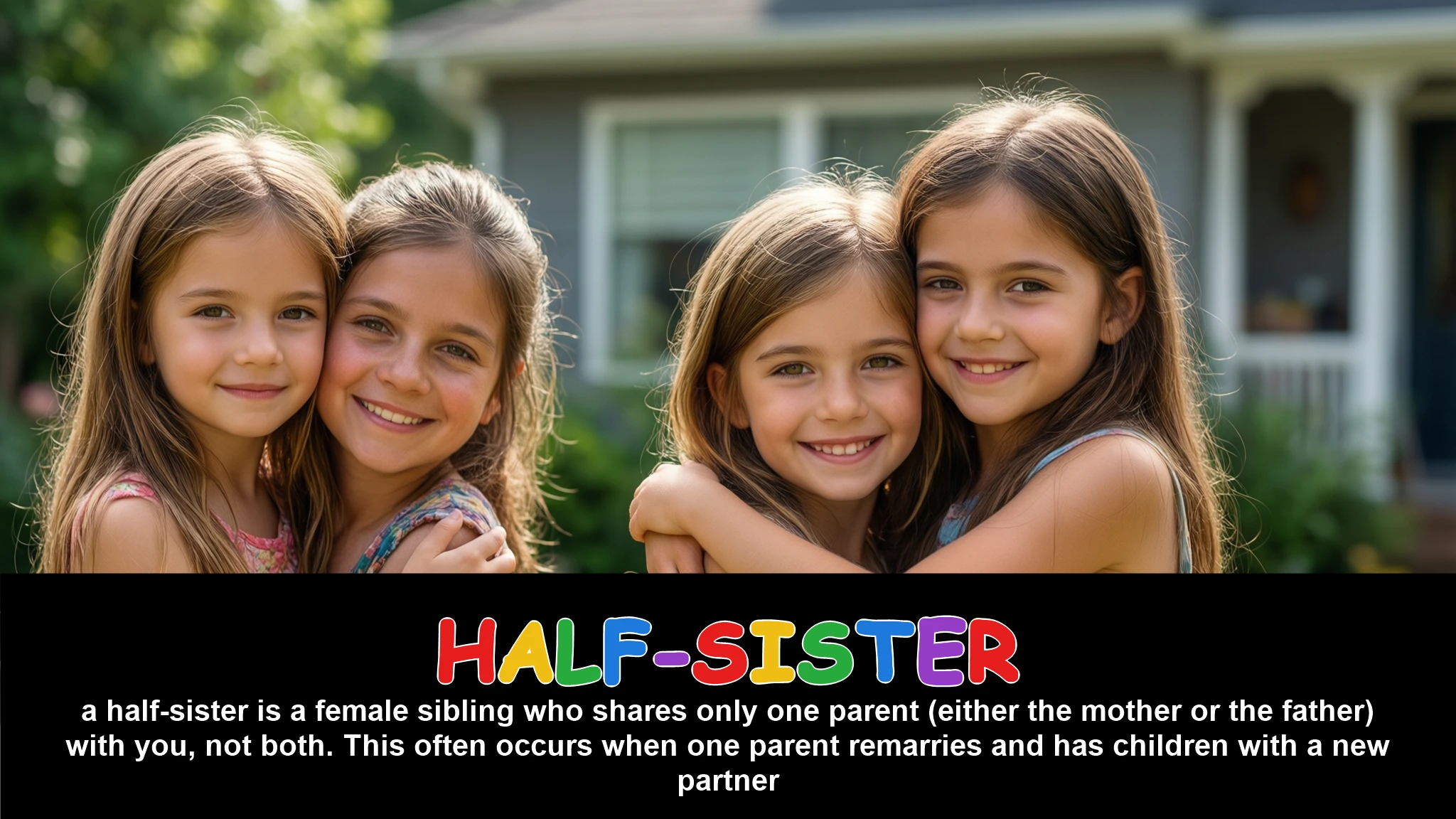 English Illustration for half-sister